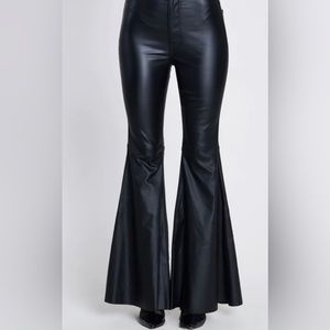 VIBRANT LEATHER BELL BOTTOMS